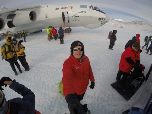 Arrival at Union Glacier in Antarctica